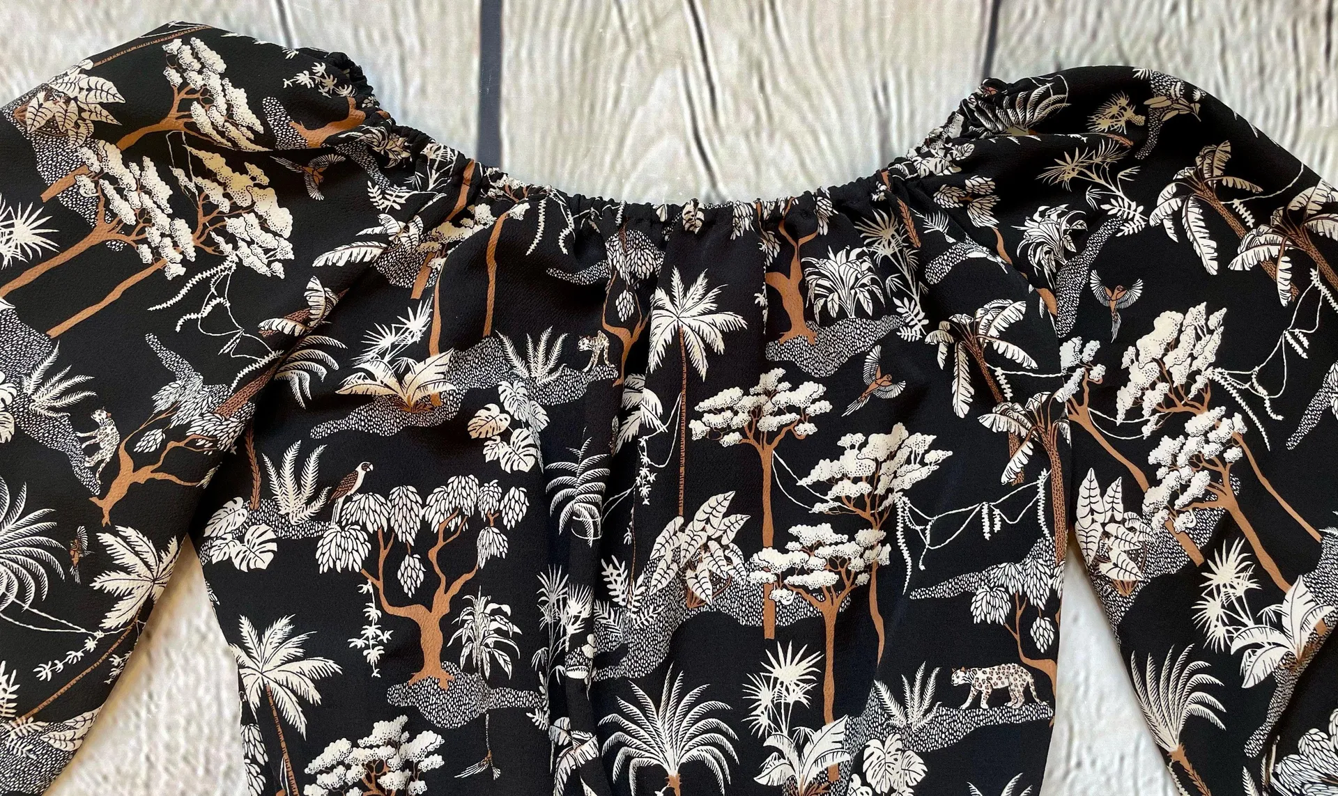 African Safari Print Dress - Image 8