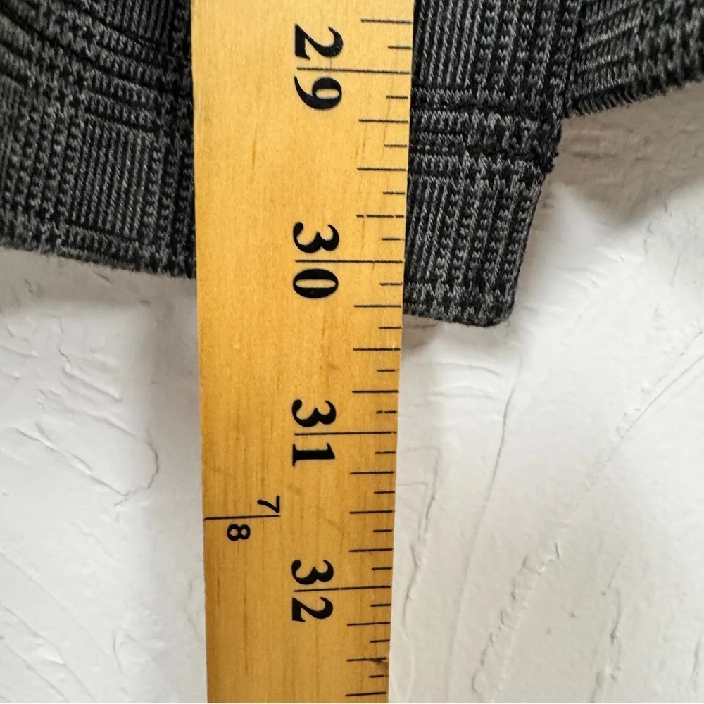 Madewell Grey Micro Plaid Long Line Blazer Jacket Womens S Preppy Classic Fall - Image 3