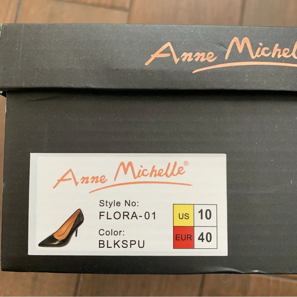 Anne Michelle Flora 1 Black Classic Pumps sz 10 - Image 3