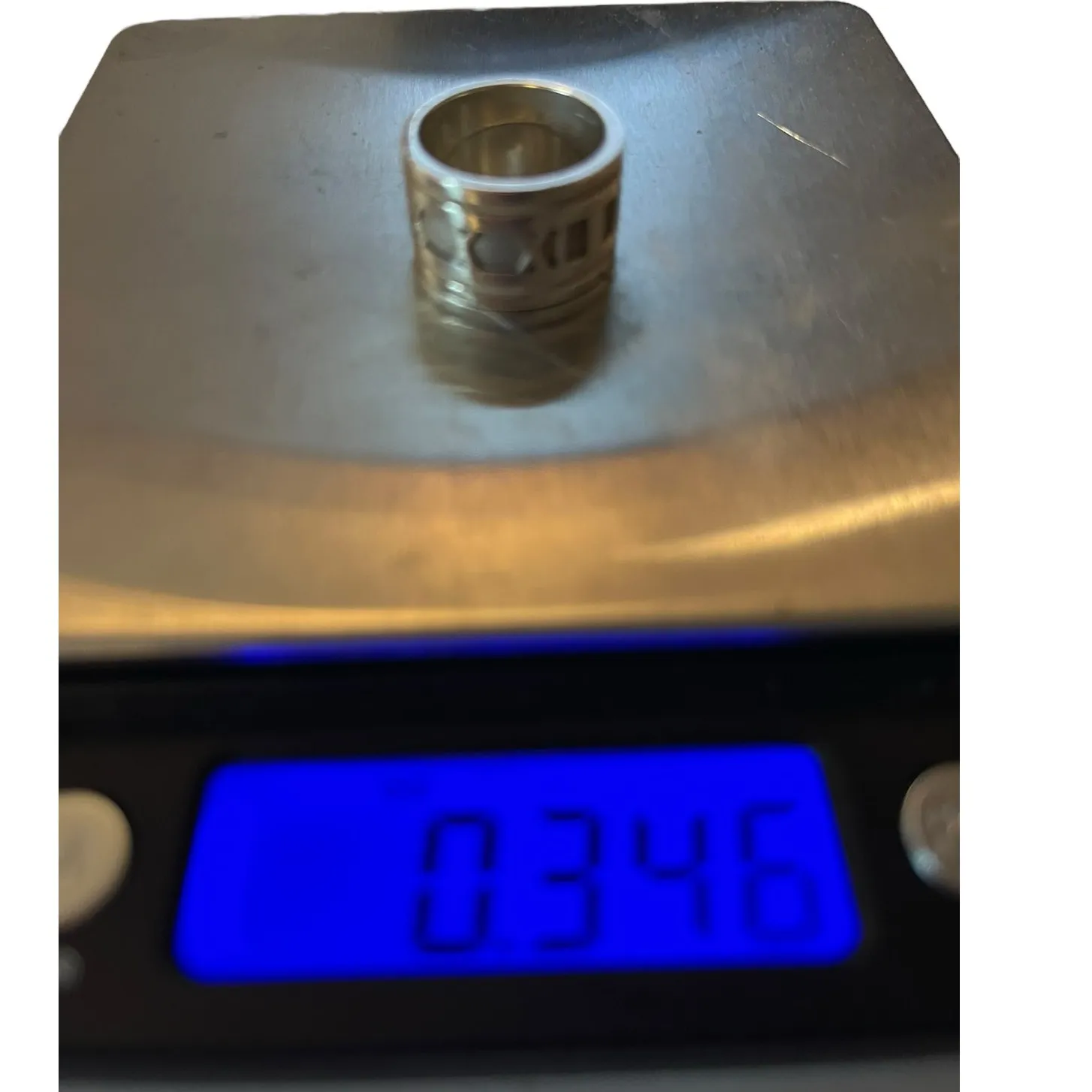 Tiffany & Co. Atlas Wide Band Ring Sterling Silver Roman Numeral Sz 5 - Image 3