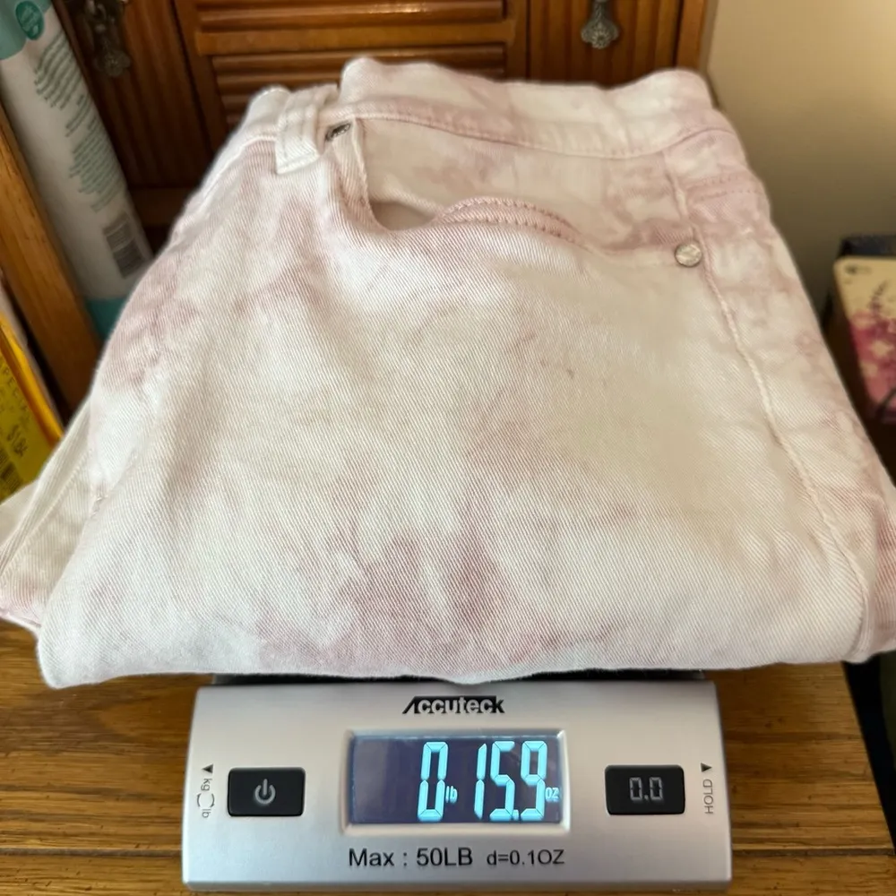 Venus Distressed Pink White Tie Dye Skinny Jeans Women’s Size 10 Inseam 26.5” - Image 13