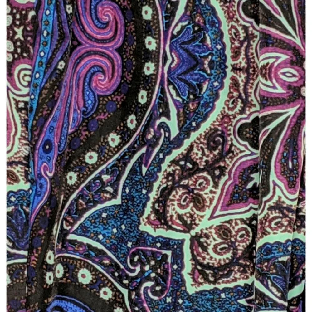 Lovers + Friends Be There Printed Trouser Scarf Pants Pull On Elastic Waist M - Image 3