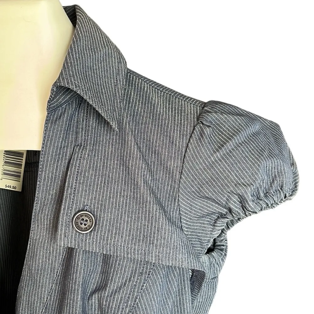 G by Guess belted denim pinstripe mini dress - Image 8