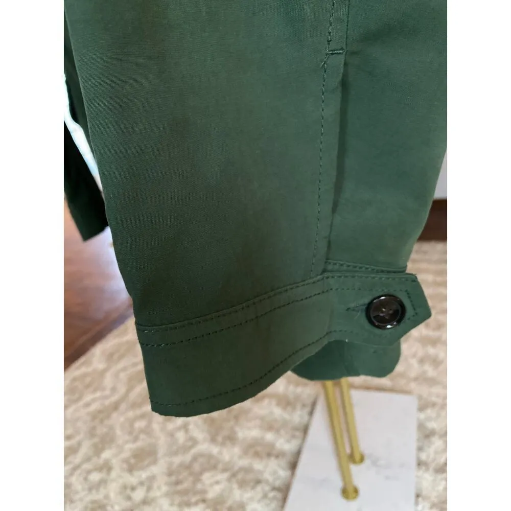 Westbury Green Trench Coat Parisian Academia Downtown Scandi Boho Buttery Soft Size XL - Image 7