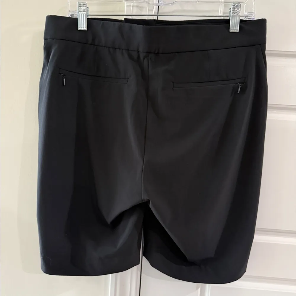 Athleta Tribeca Black Bermuda Zippered Shorts - Image 2