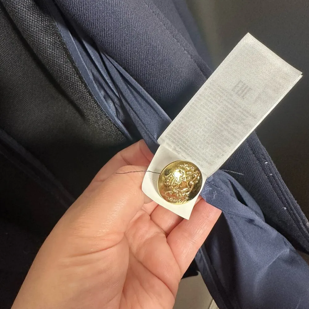 Banana Republic Women's Navy Blue Blazer Size 6 Academia Business Classic - Image 7