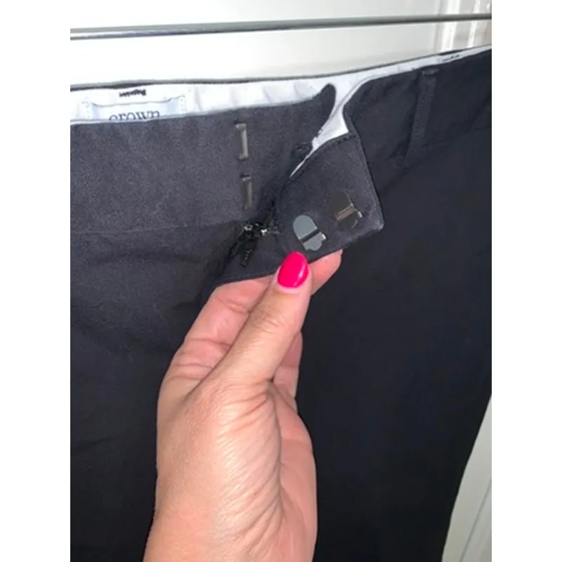 Crown & Ivy Women's Size‎ 16 Black Ankle Pants Straight Leg Casual - Image 3