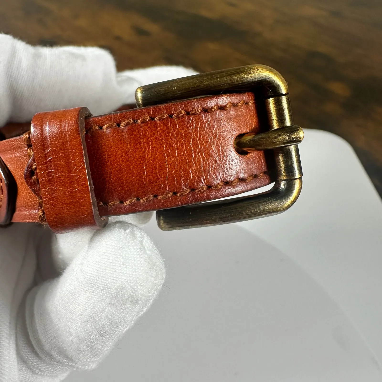 Dolce & Gabbana Brown Leather Bracelet Women's Men's - Image 5