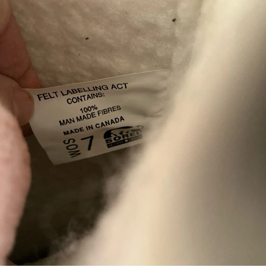 Vintage Sorel snowlion barn snow boots white purple teal nylon liner tall boot 7 - Image 9