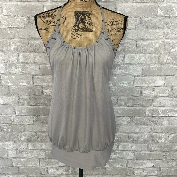 Lululemon No Limits Tank
Ambient Grey / Cayman Stripe Heathered Medium Grey - Image 2