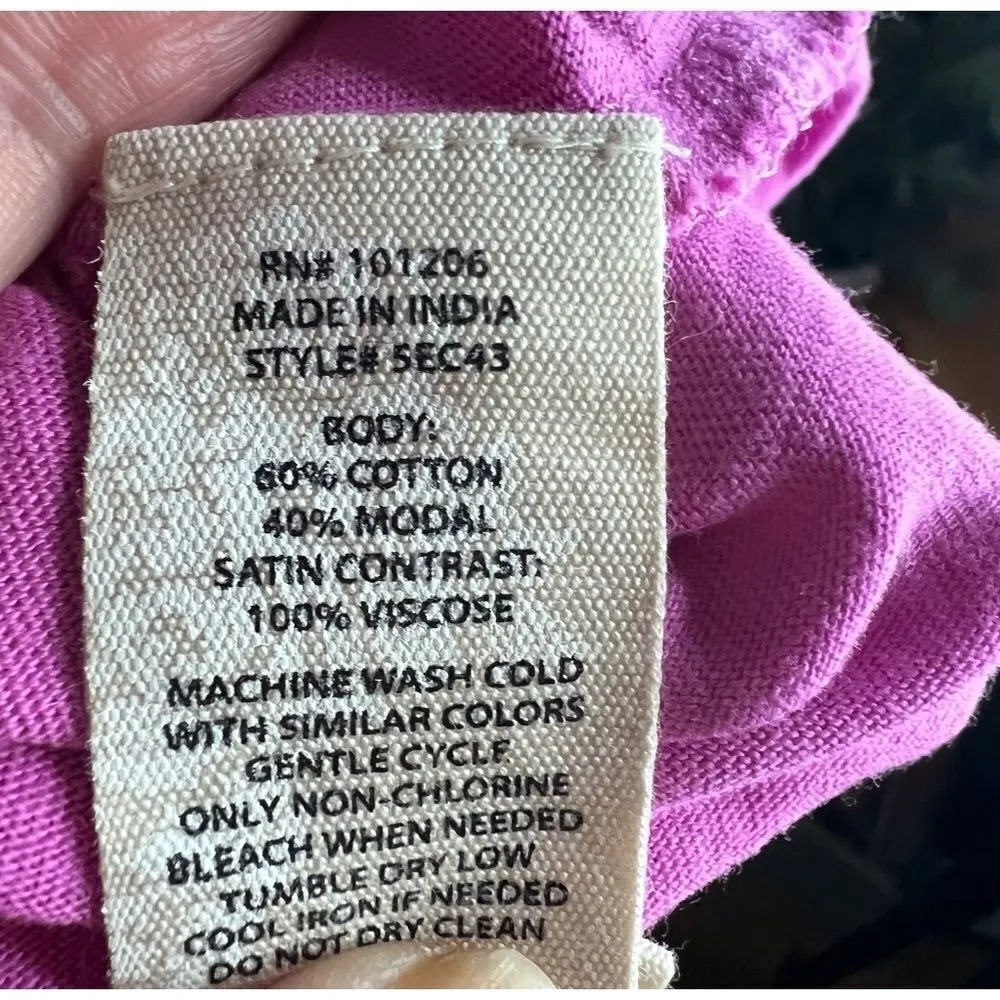 Soft Surroundings 1X Tank Bright Pink Flowy Career‎ Office Wear - Image 4