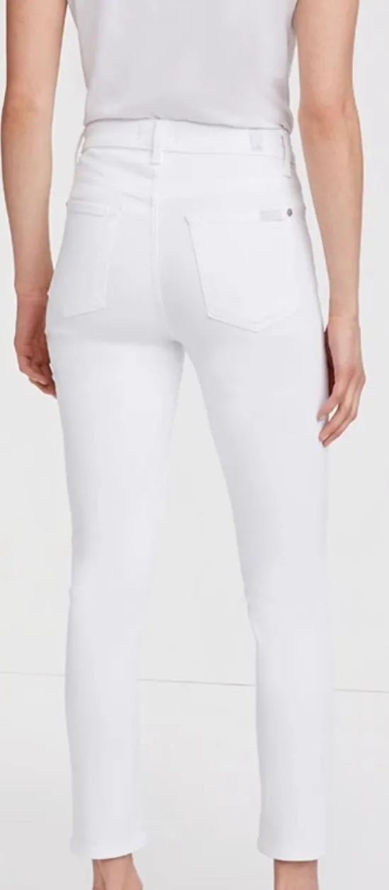SLIM ILLUSION HIGH WAIST ANKLE SKINNY IN LUXE WHITE   - Image 3