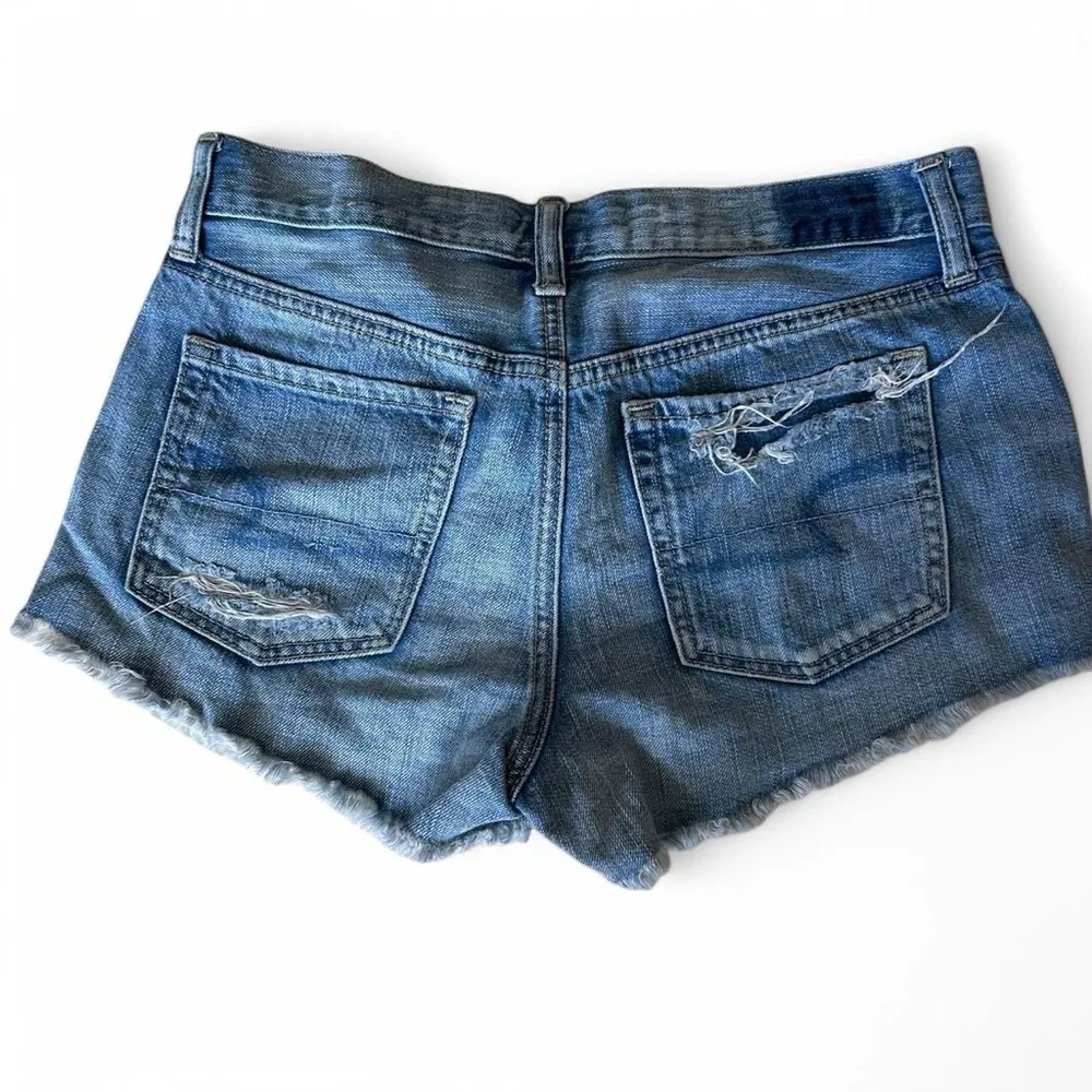 American Eagle Vintage Hi-Rise Festival Destroyed Denim Shorts, Size 4 - Image 2
