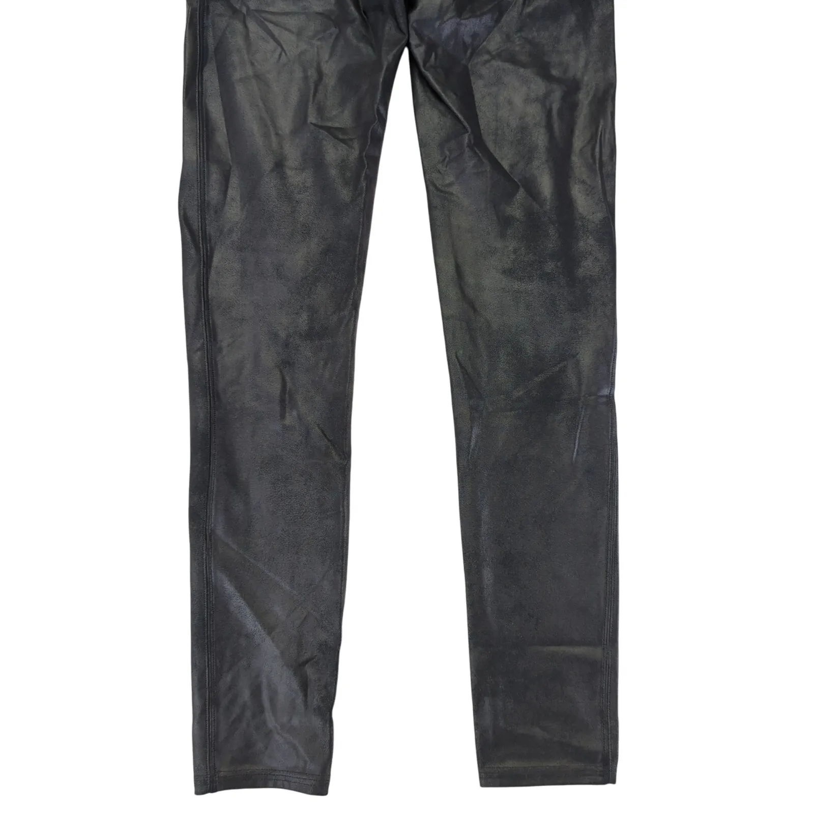 Spanx faux leather leggings women's size large black 2437‎ nylon blend - Image 6