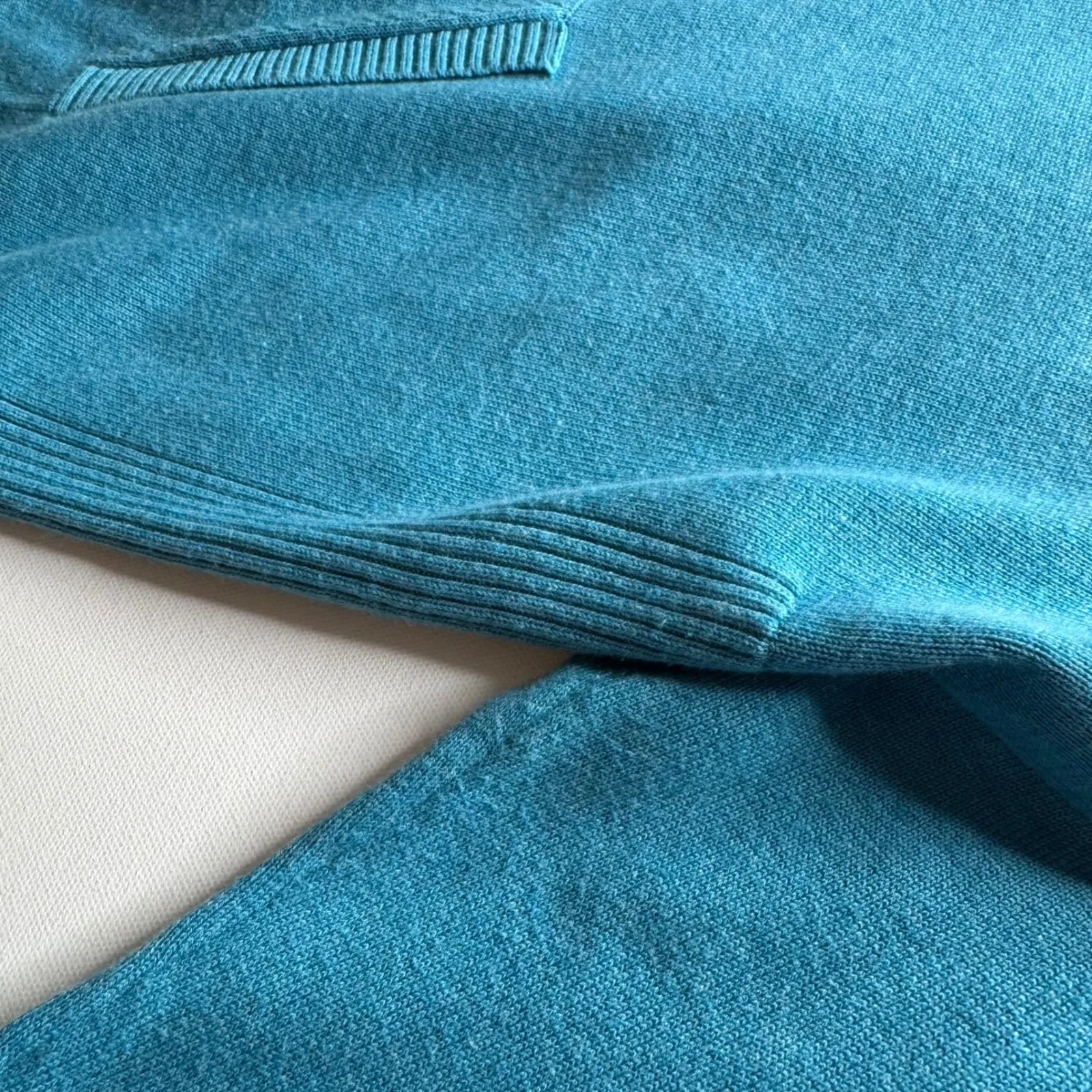 Cabi‎ Hop to Knit Hoodie Small Blue V-Neck Pullover Sweater Comfy Cotton Blend - Image 5