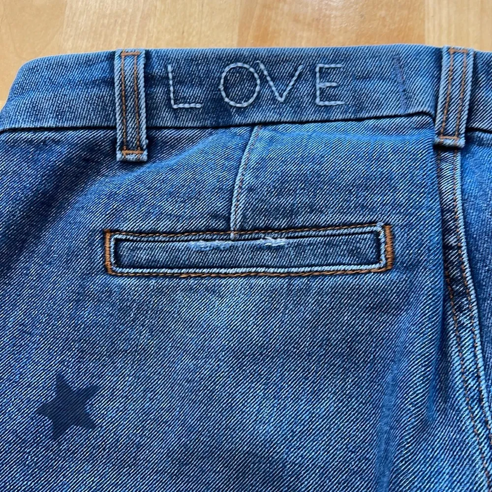 Sundry Star Print Cropped Jeans - Image 3