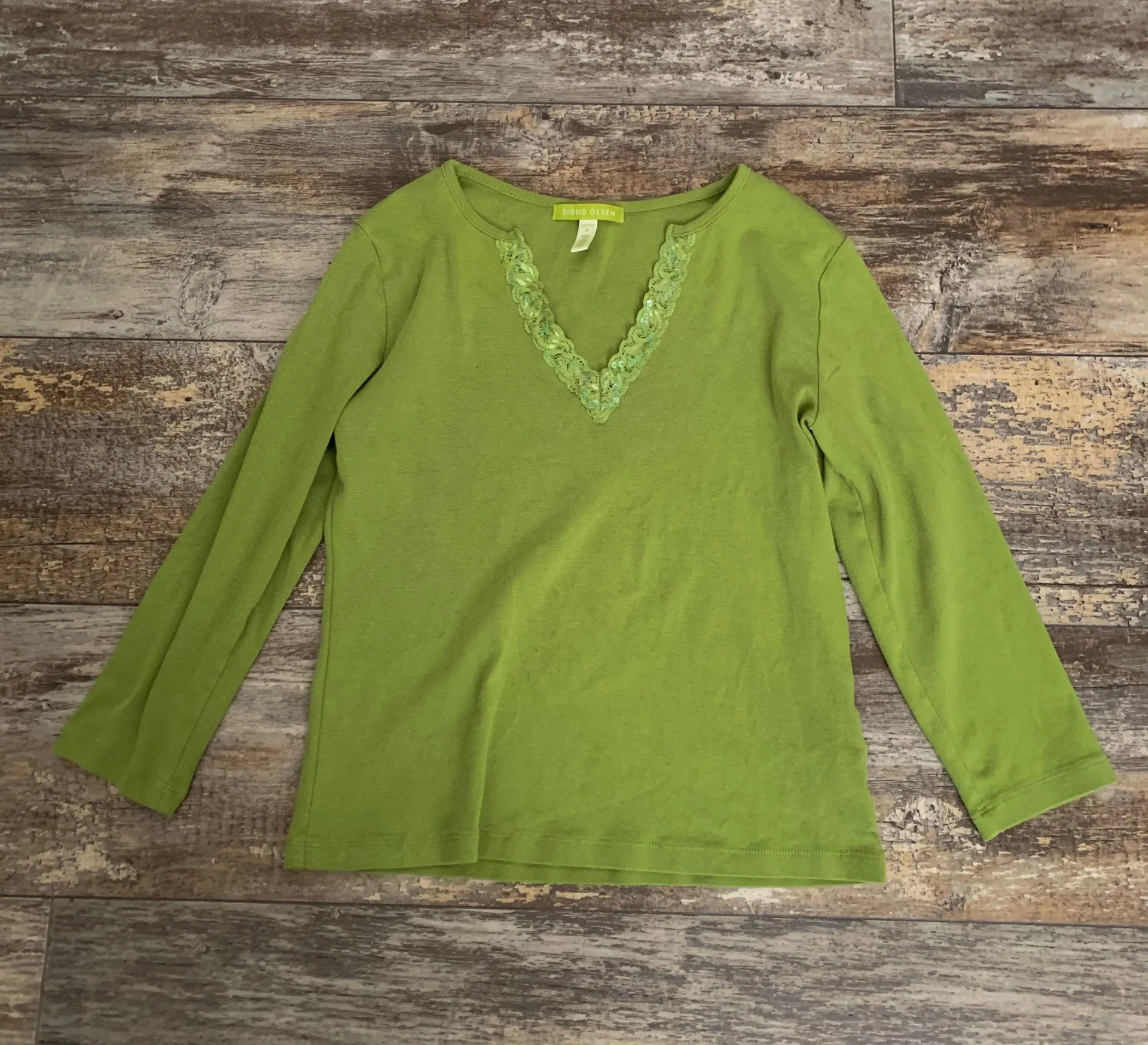Sigrid Olsen Green top - Image 3