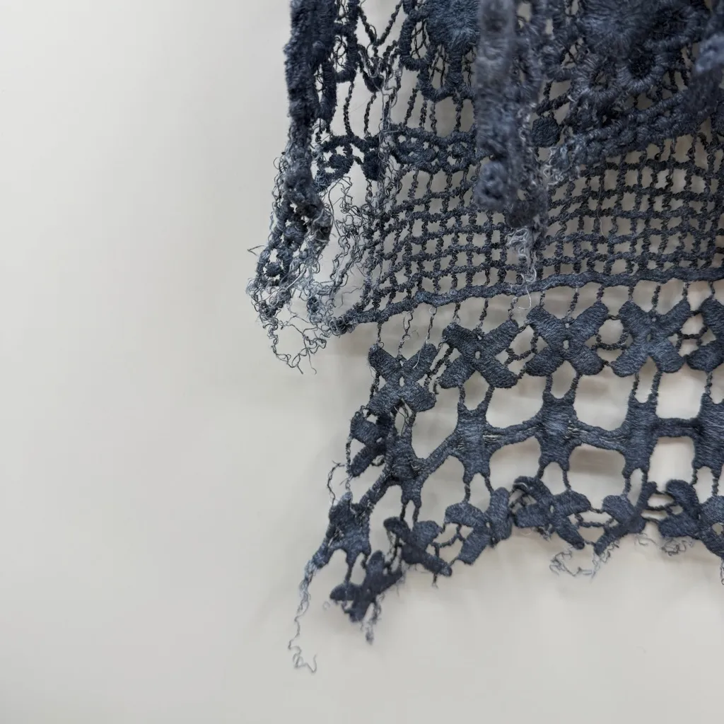 XCVI NWT Fonda Lace Crochet Midi Dress‎ Women’s Size Small Blue Boho Style READ - Image 11