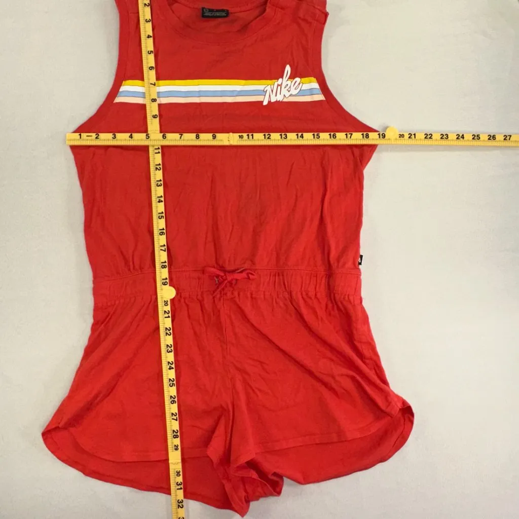 Nike - Large Stripe Rainbow Drawstring Waist Romper Playsuit Jumpsuit - Image 9