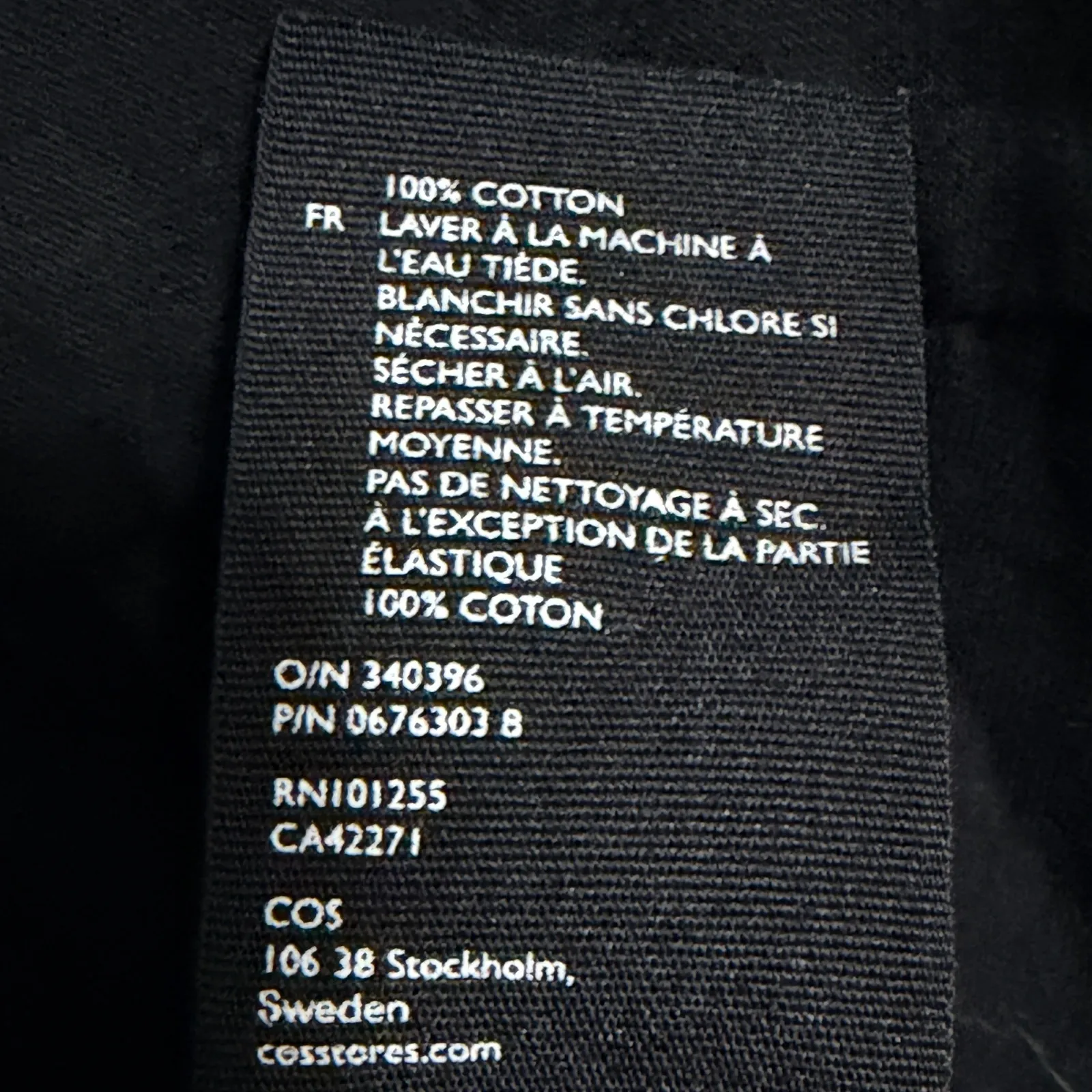 COS Collection Shirt Tiered Midi Dress Black Cotton Casual Minimalist  Size XS - Image 5