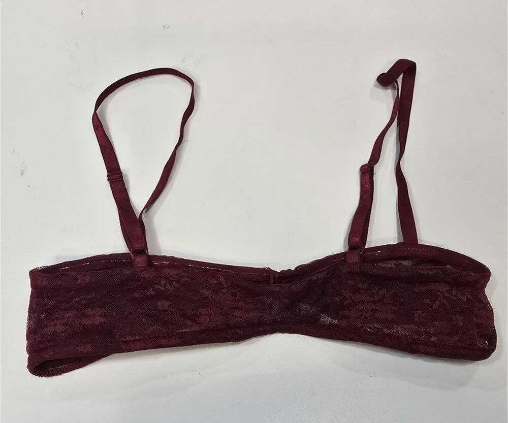 LIONESS Delilah BRALETTE in Burgundy - Image 8