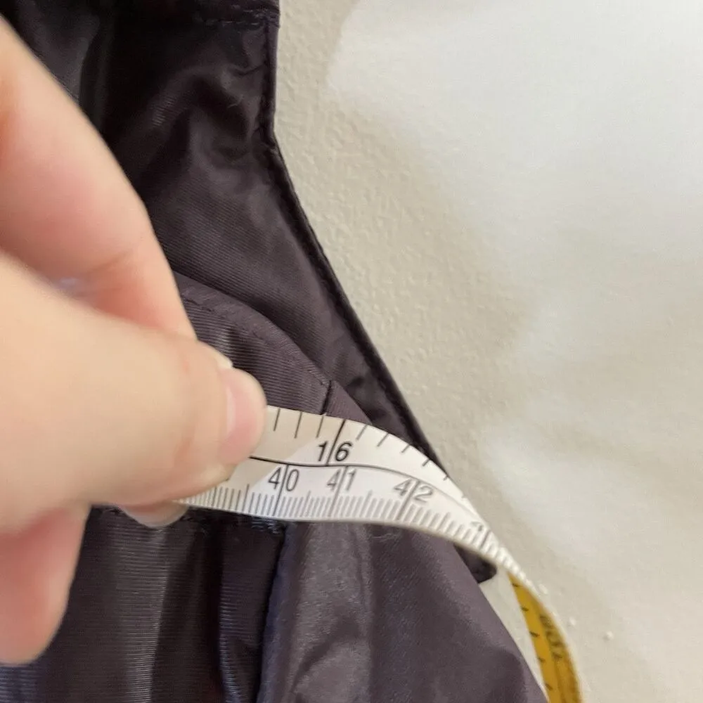 Marella by MAX MARA Long quilted DOWN Feather Jacket Coat Violet Size S Belted Purple - Image 14