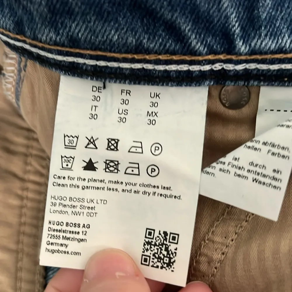 Hugo Boss Modern Wide Leg Jean Size 30 NWT - Image 5