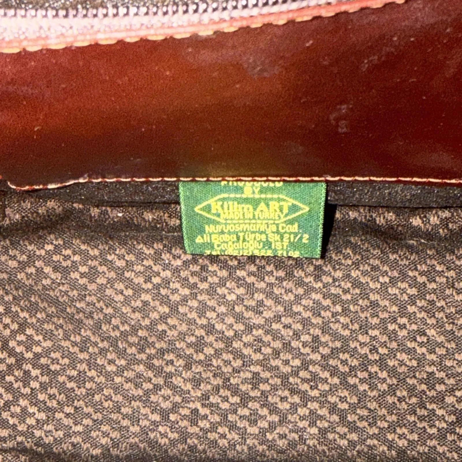 Vintage Kilim Crossbody Handbag Rug Tapestry Turkish Leather Bag Organizer - Image 8