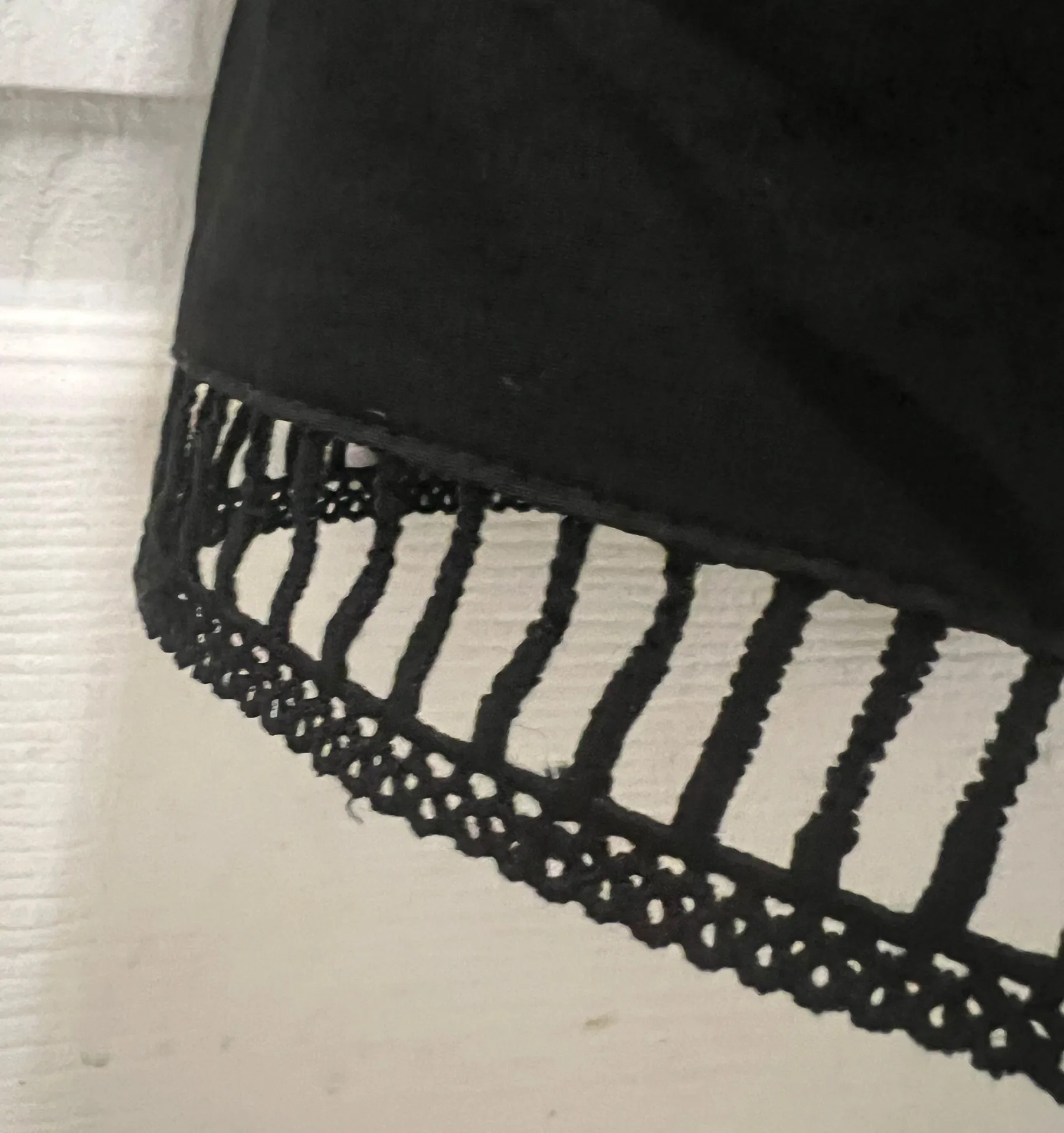 SheIn VCAY Surplice Neck Eyelet Lace Hem Slip Romper - Image 8