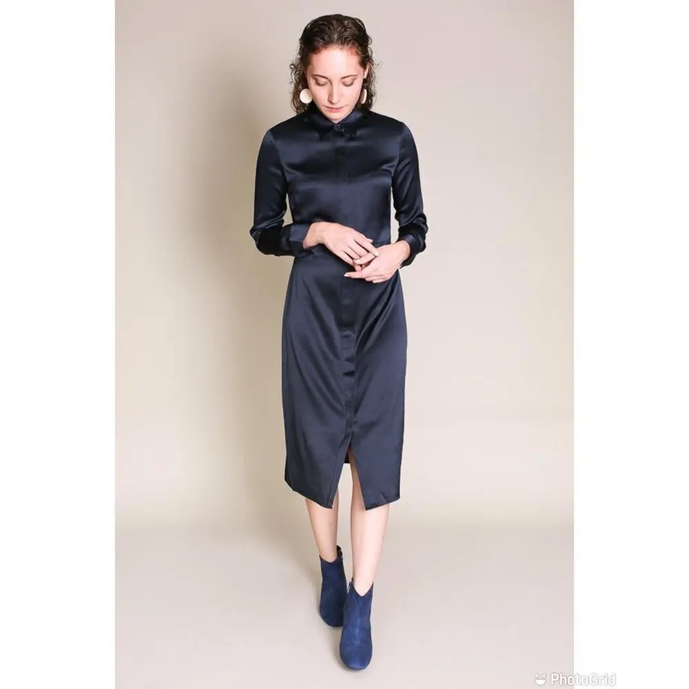 Jenni Kayne Satin Button Down Shirtdress - Image 2