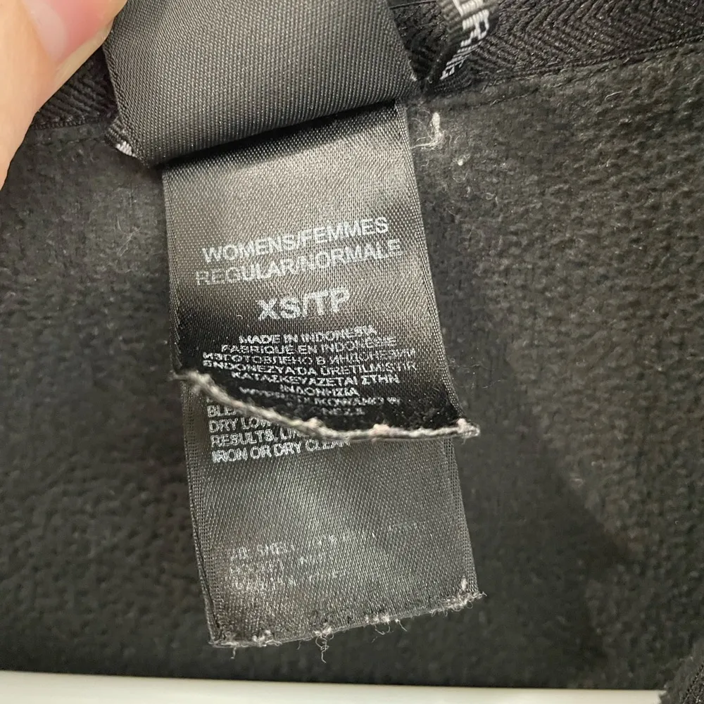 The North Face Full Zip Black Fleece Light Jacket Zip Pockets Women’s Size XS - Image 4