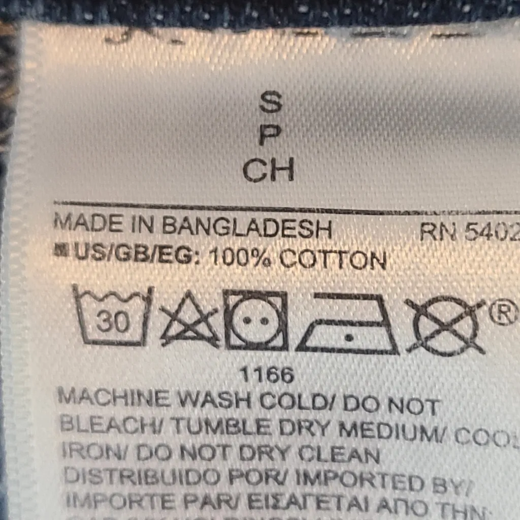 GAP Denim Cuffed Overalls Shortalls Size Small‎ - Image 6