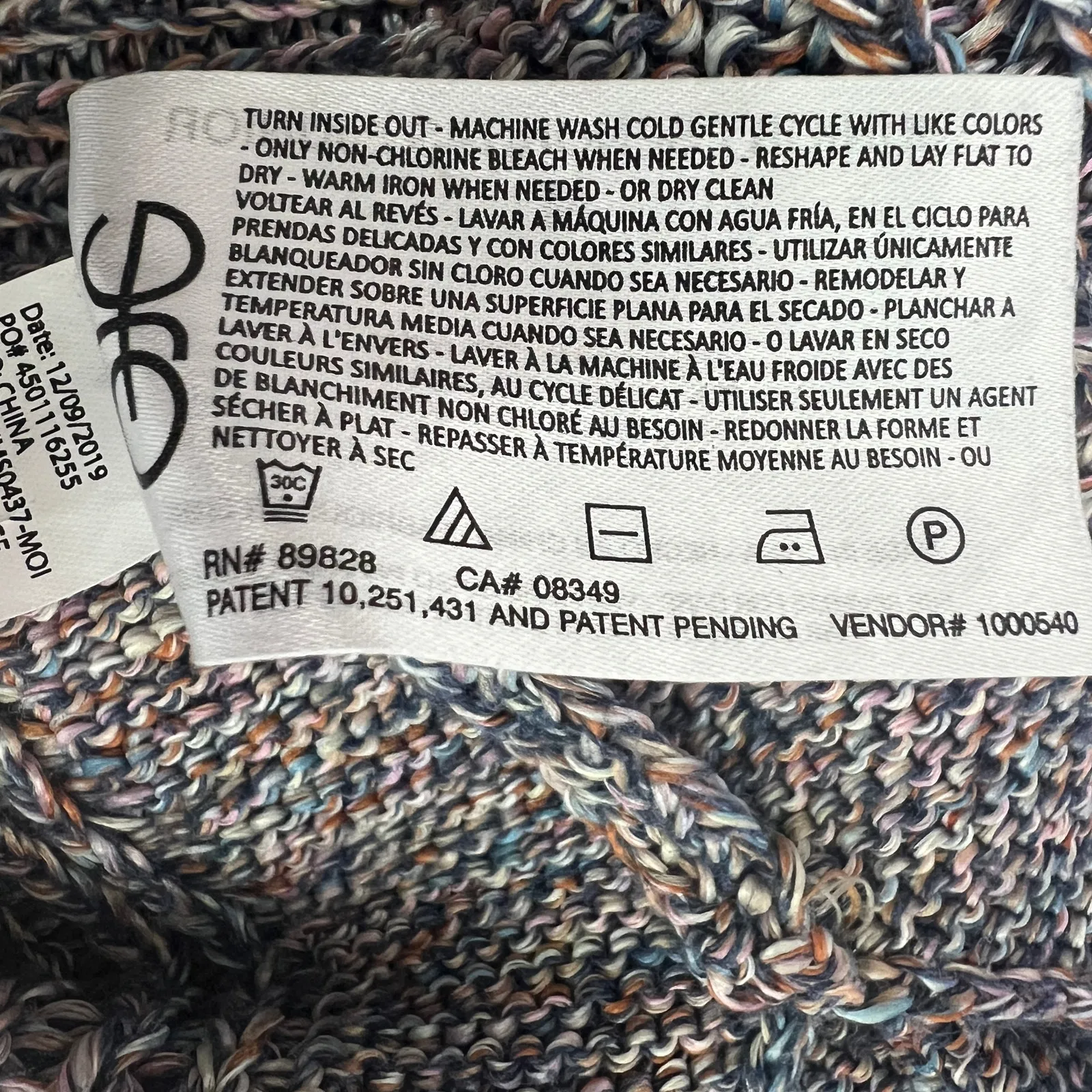 Ella Moss Multicolor Women' Pullover Knit Sweater Vest Size Medium Breathable - Image 10