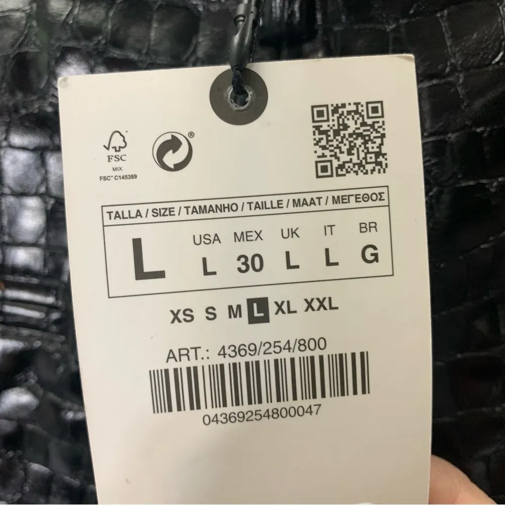 Zara croc faux leather pants. Ref 4369/254 - Image 8