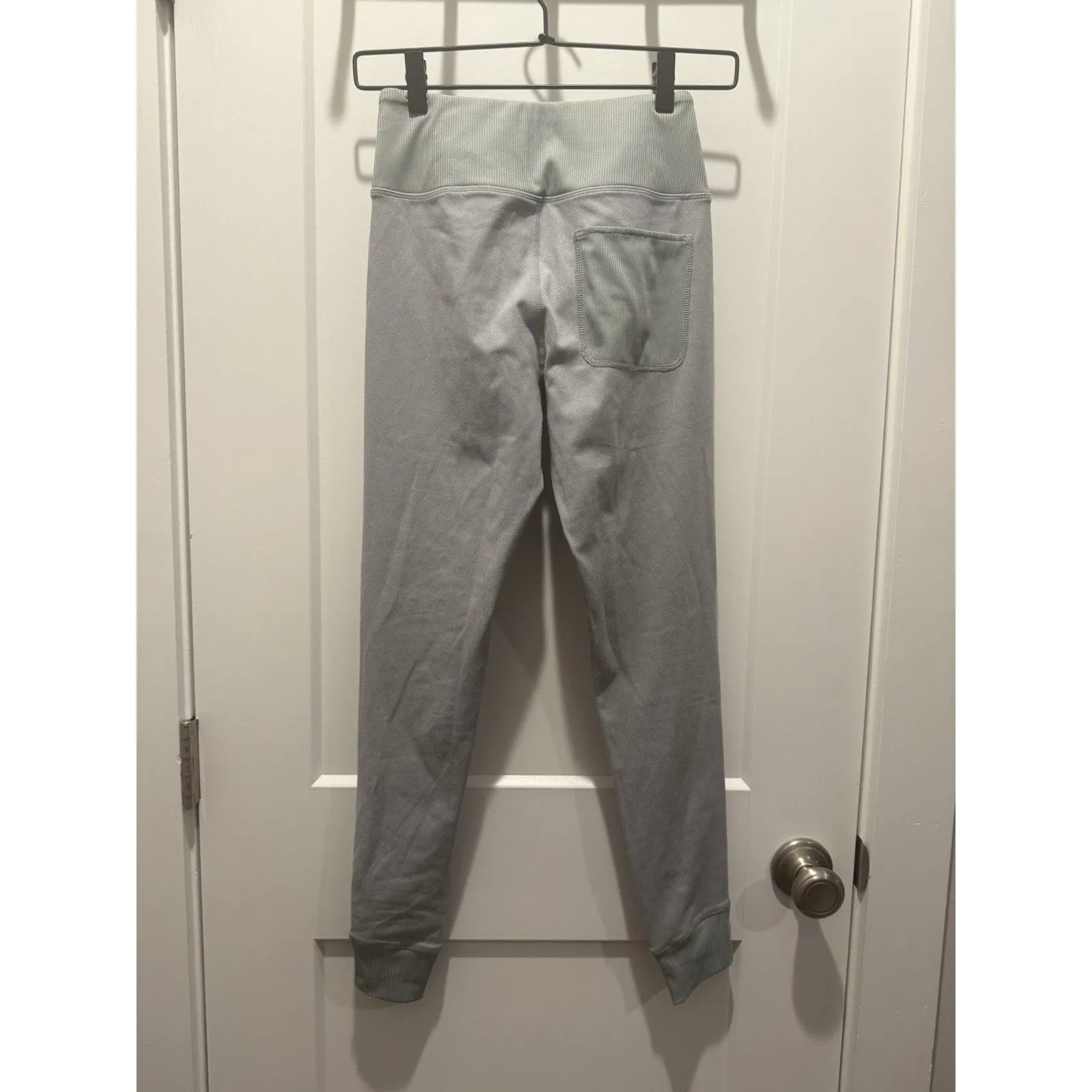 Women’s FootJoy Ankle Length Rib Block Leggings Pocket Heather Grey XS Gray - Image 6