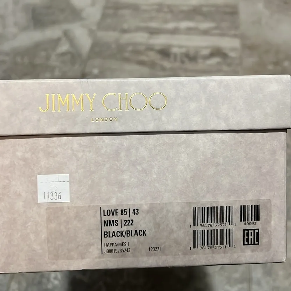 Jimmy Choo Love 85 Leather Mesh Pointed-Toe Pumps Size 43 NEW in Box +2Dust Bags - Image 14