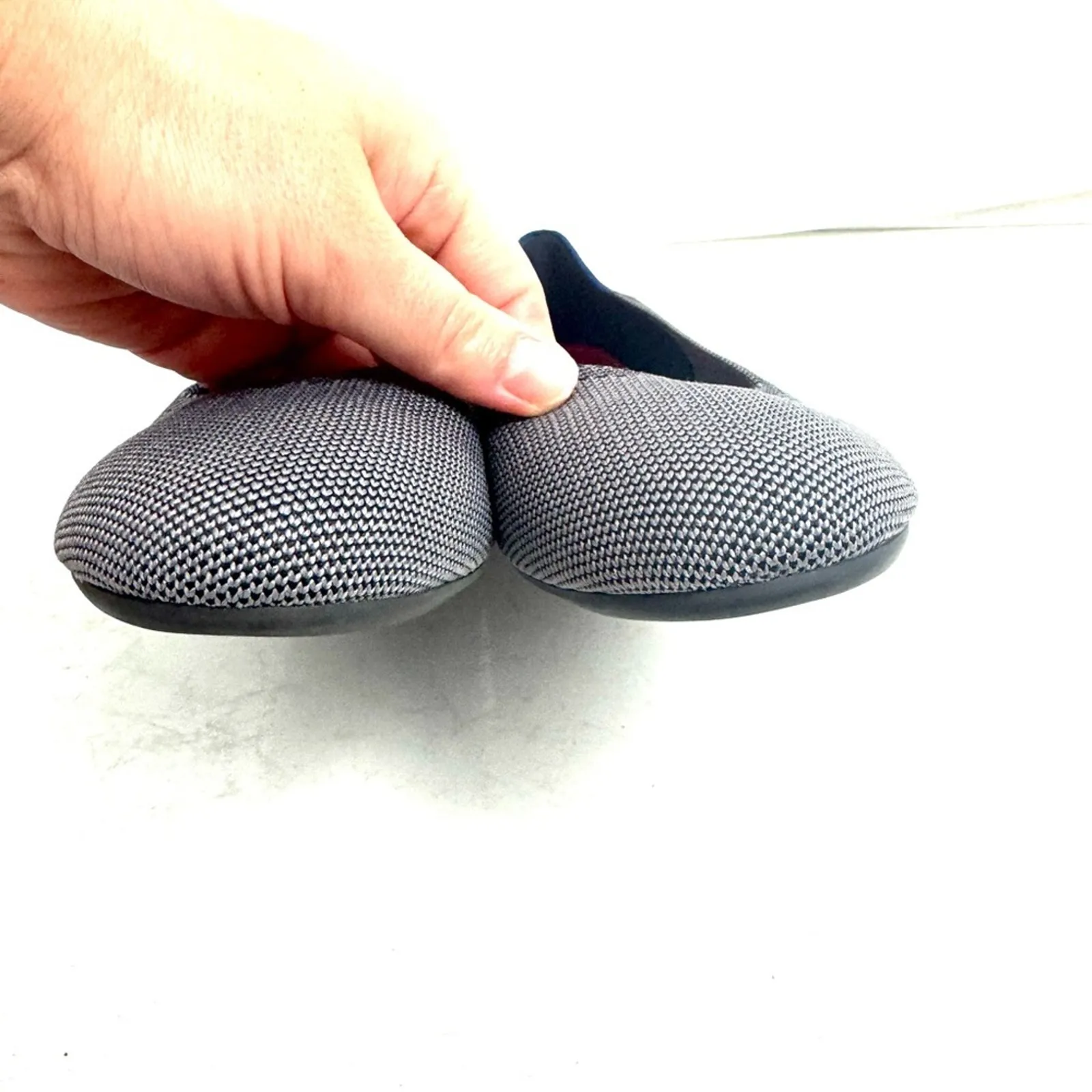 Rothy’s Gray Round Toe Flats Shoes Size 8.5 - Image 3