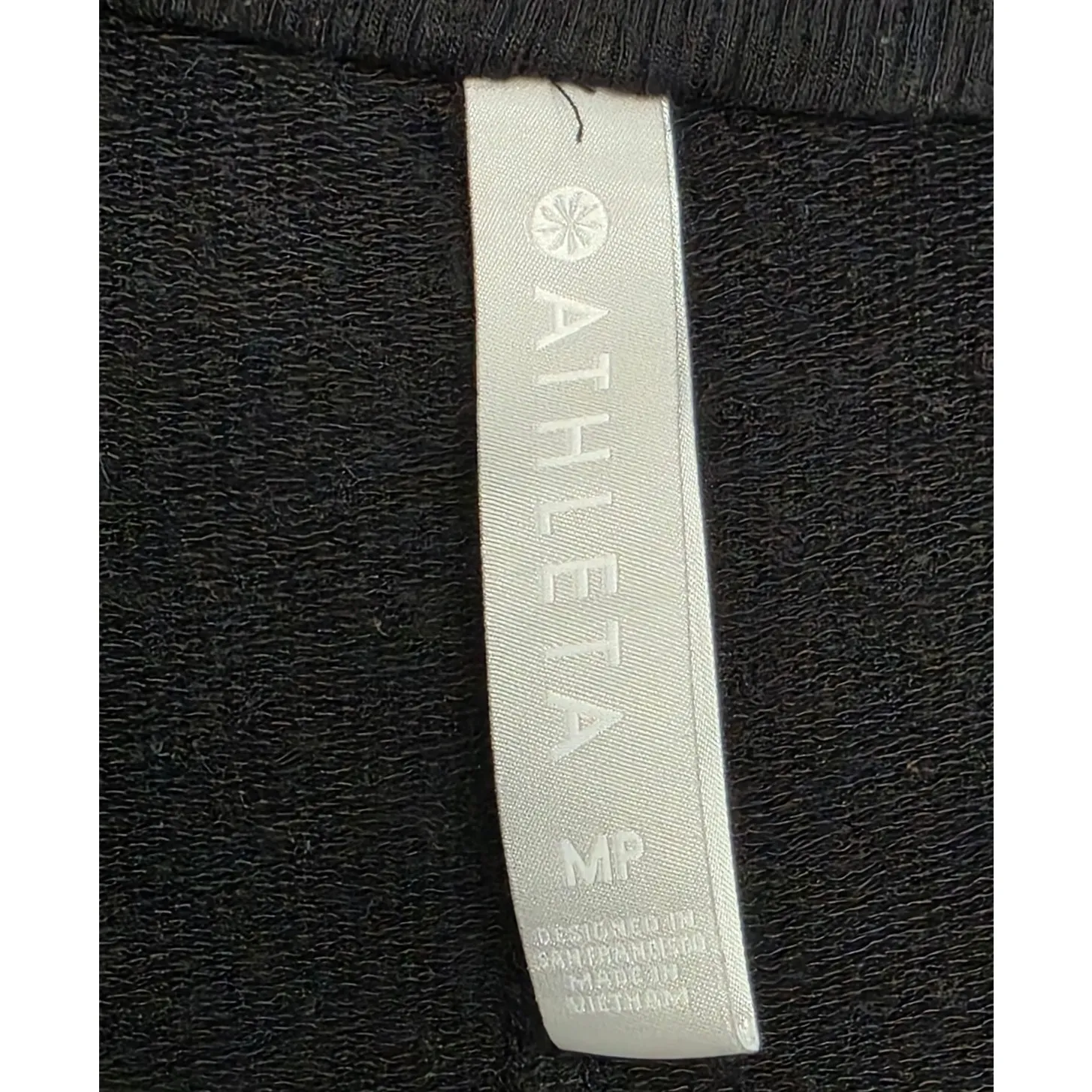 Athleta Pranayama Restore Wrap Open Cardigan Black Size Medium Petite 777944 - Image 5