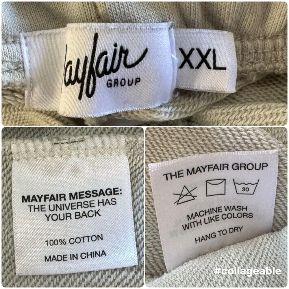 MAYFAIR Made You Smile Thank You Come Again Serving Smiles Lounge Sweatpants XXL Gray Size 2X - Image 10