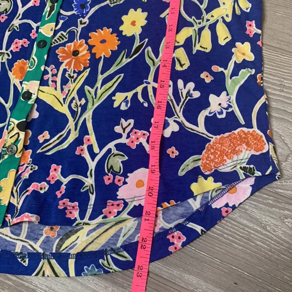 Anthropologie floreat dolores floral lounge top sz XS - Image 5