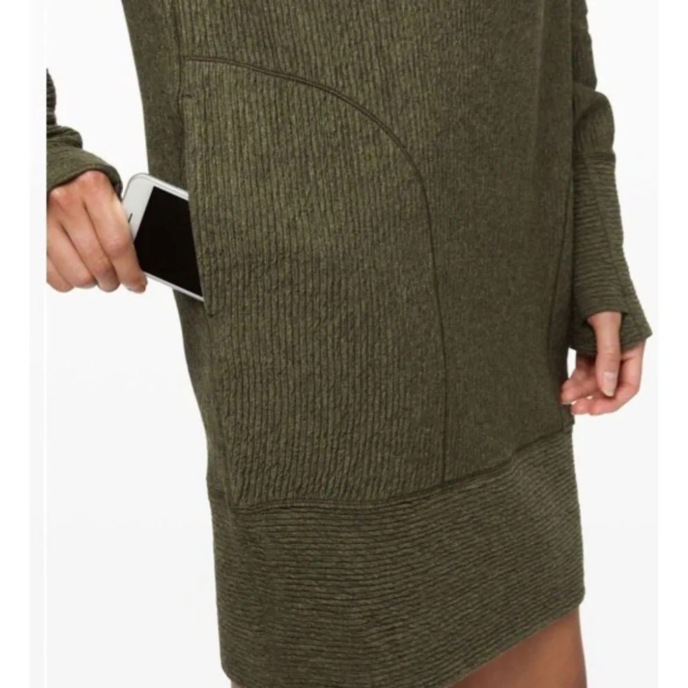 Lululemon along the way green dress olive green small - Image 2