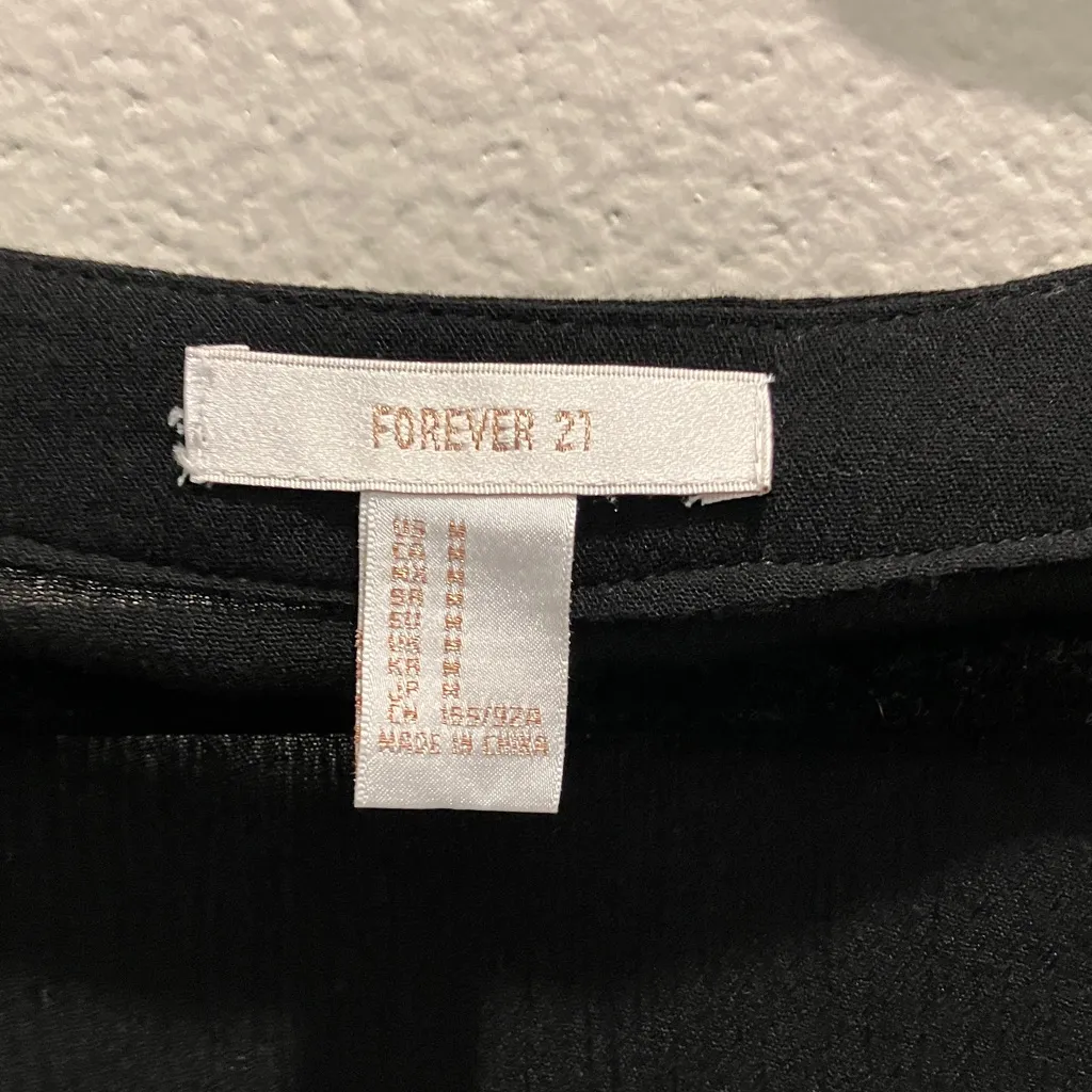 Forever 21 Black Poncho with Blue Embroidery - Image 6