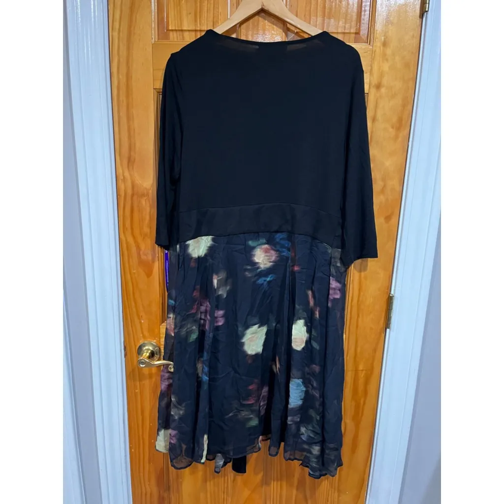 New with Tag Luxe by Seraphine Petunia Maternity Nursing Floral Wrap Dress Us 10 Black Size undefined - Image 4