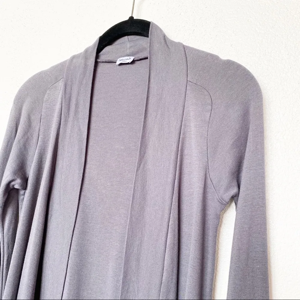 Splendid Cool Grey Open Cardigan Size Small - Image 2