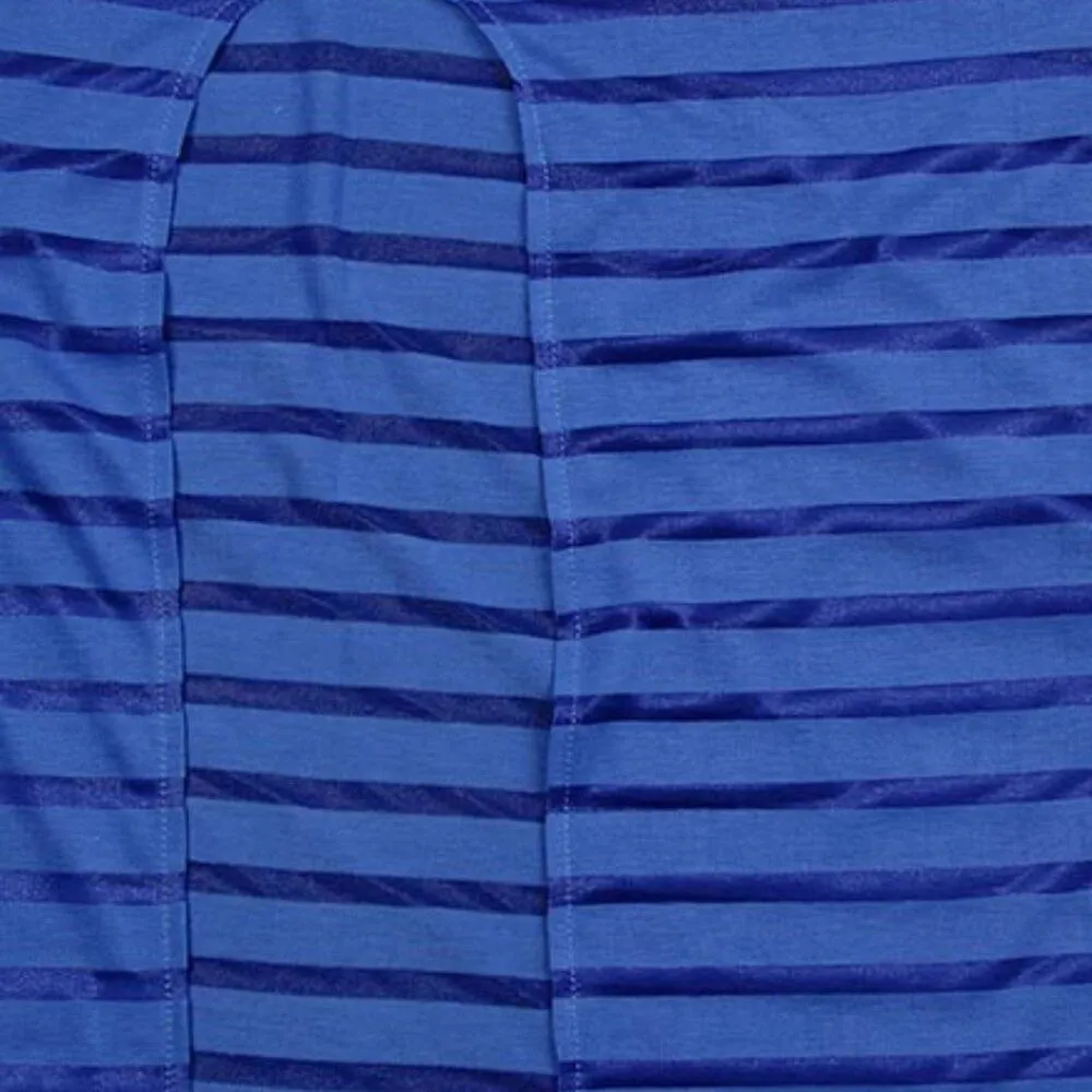 Royal Blue Jersey Stripe Semi - Image 2