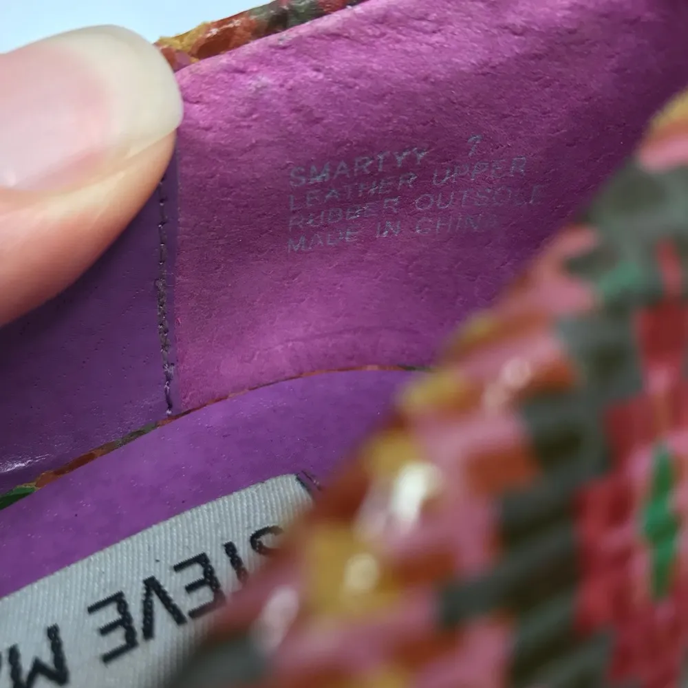 👠Steve Madden Smartyy Aztec Colorful Pumps Size 7 - Image 8