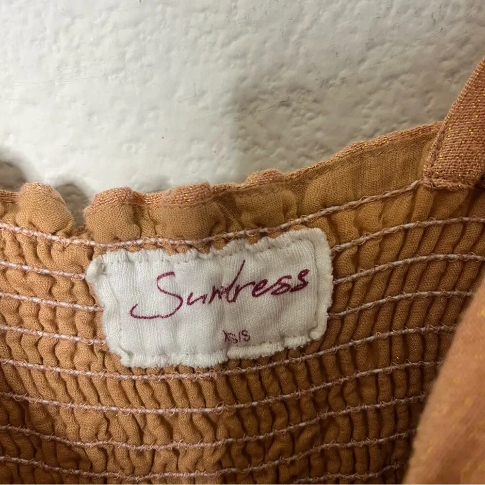 Sundress Pom Jumpsuit Tie Straps Wide Leg Womens Size XS / S - Image 10