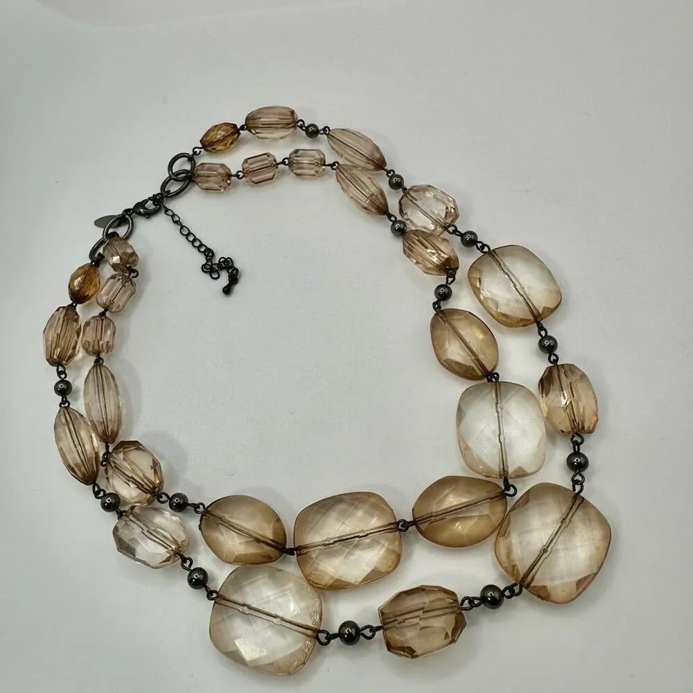 NY Collection double stranded beaded necklae - Image 8
