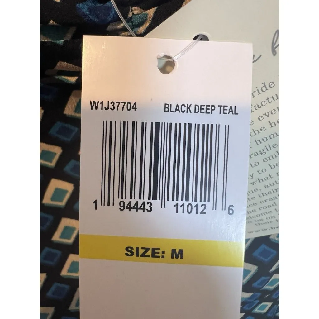 Band of the Free Genevieve Mini Dress Medium Y2K Teal Diamond Long Sleeve NWT Green - Image 11