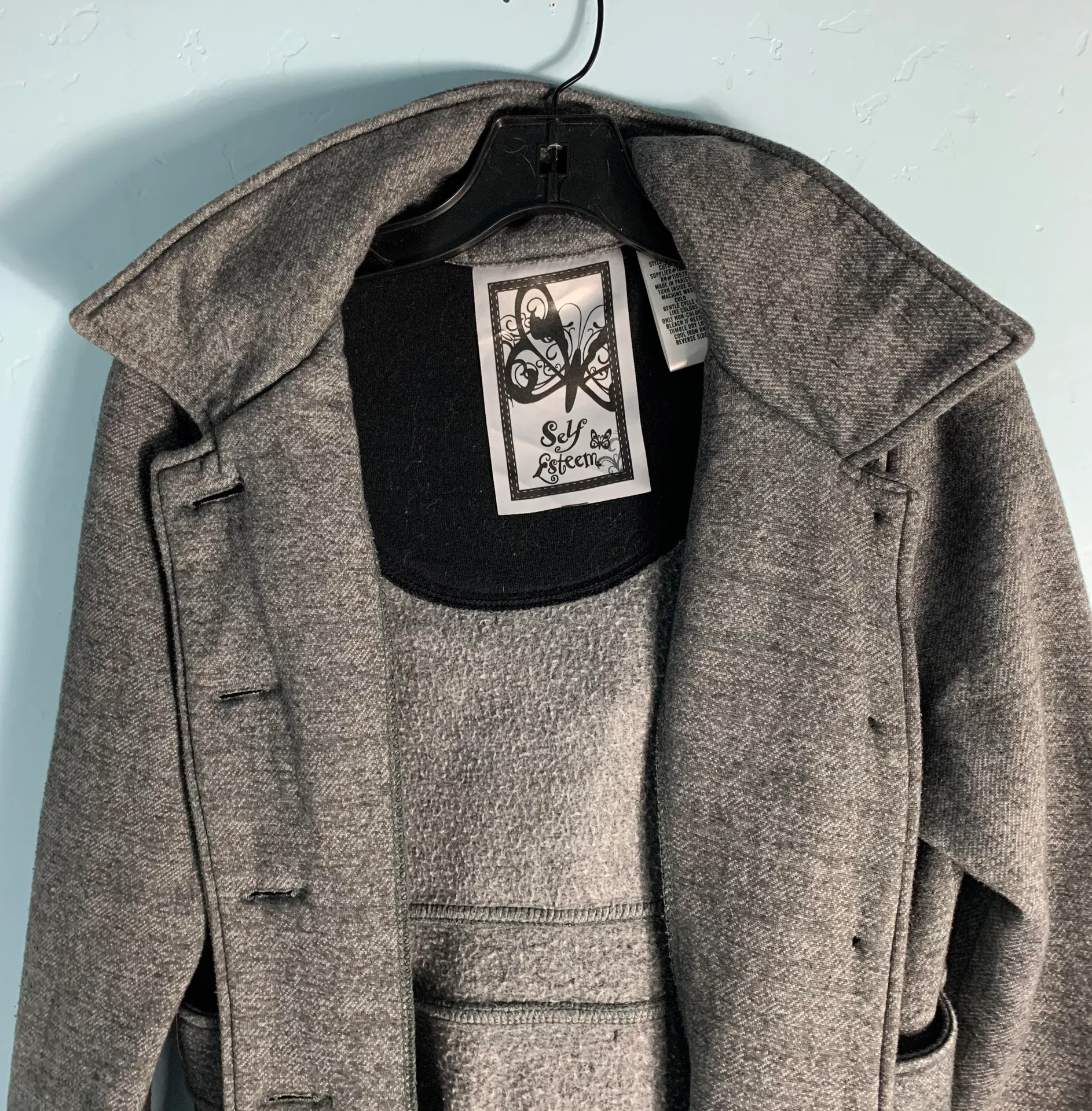 Self Esteem Grey Winter Coat - Image 3